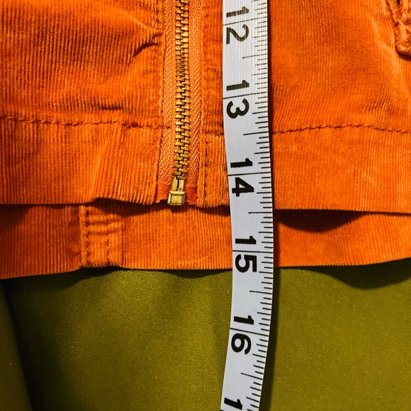Free People Rust Orange Corduroy Mini Skirt, NWT, Size 4 - Picture 6 of 6